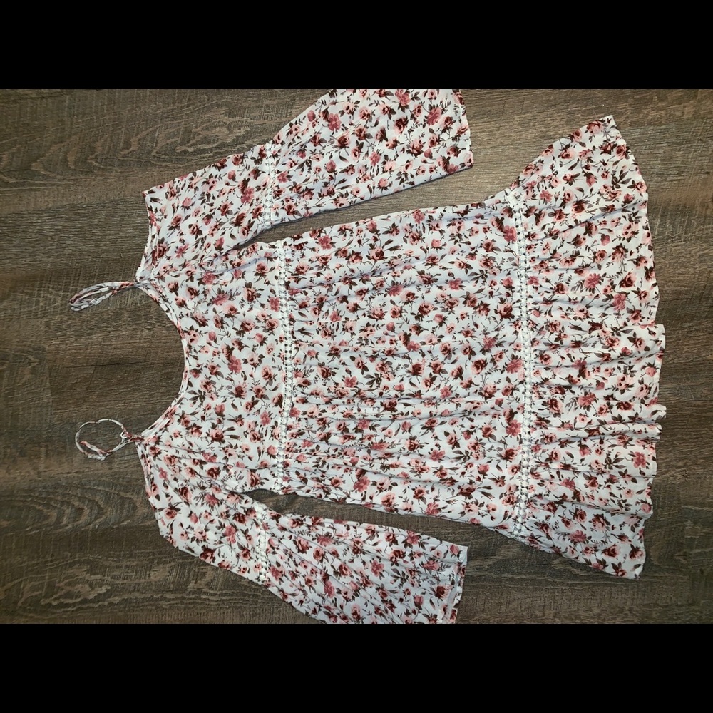 Tillys floral cold shoulder dress